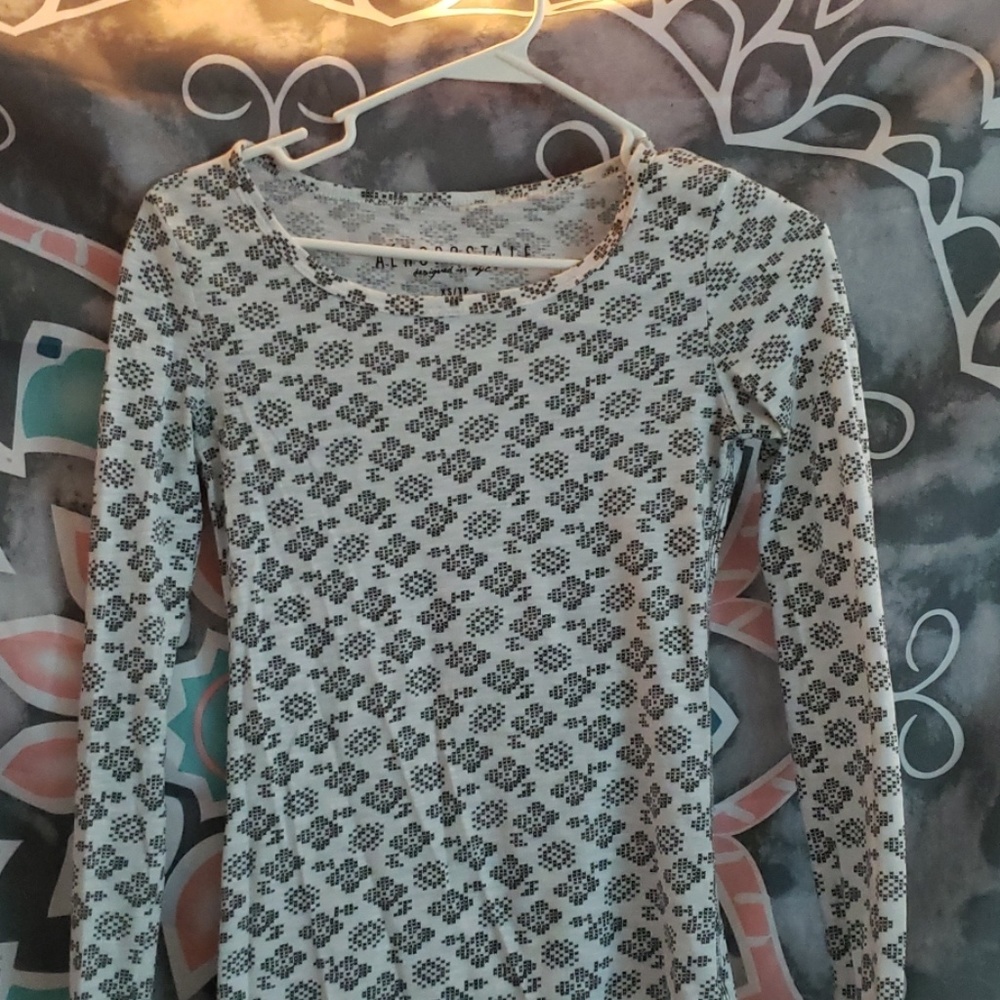 White and black Aztec longsleeve